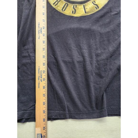 T-SHIRT-GUNS N' ROSES-Rock Band-Black-Gold Logo-Cotton-Unisex-Size XXL - Picture 7 of 9
